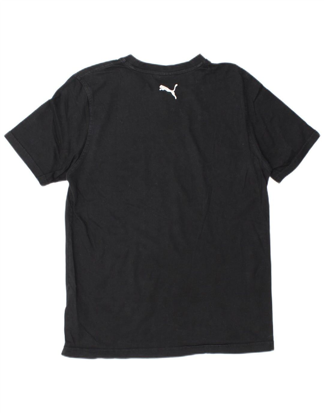 PUMA Mens Graphic T-Shirt Top Medium Black Cotton