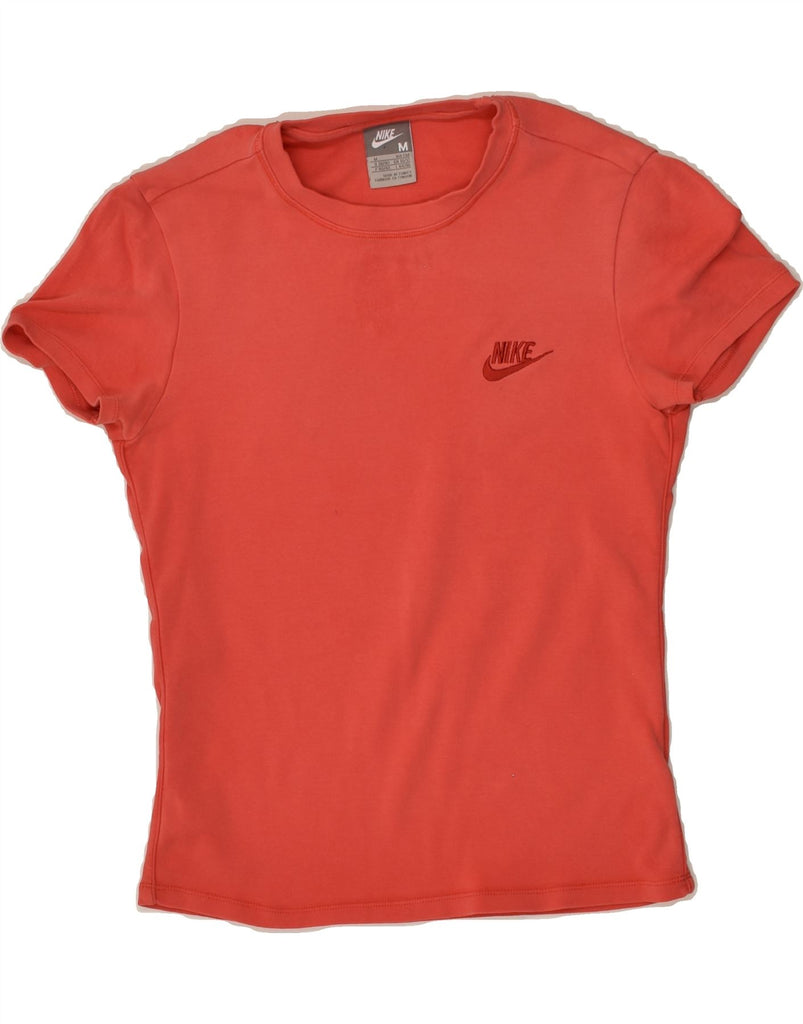 NIKE Womens T-Shirt Top UK 12 Medium Red | Vintage Nike | Thrift | Second-Hand Nike | Used Clothing | Messina Hembry 