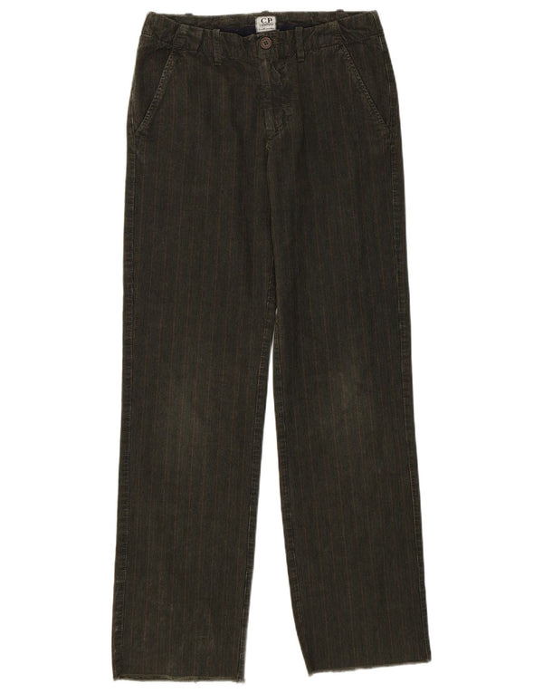 C.P. Company Girls Chino Trousers 11-12 Years W26 L30 Khaki Houndstooth