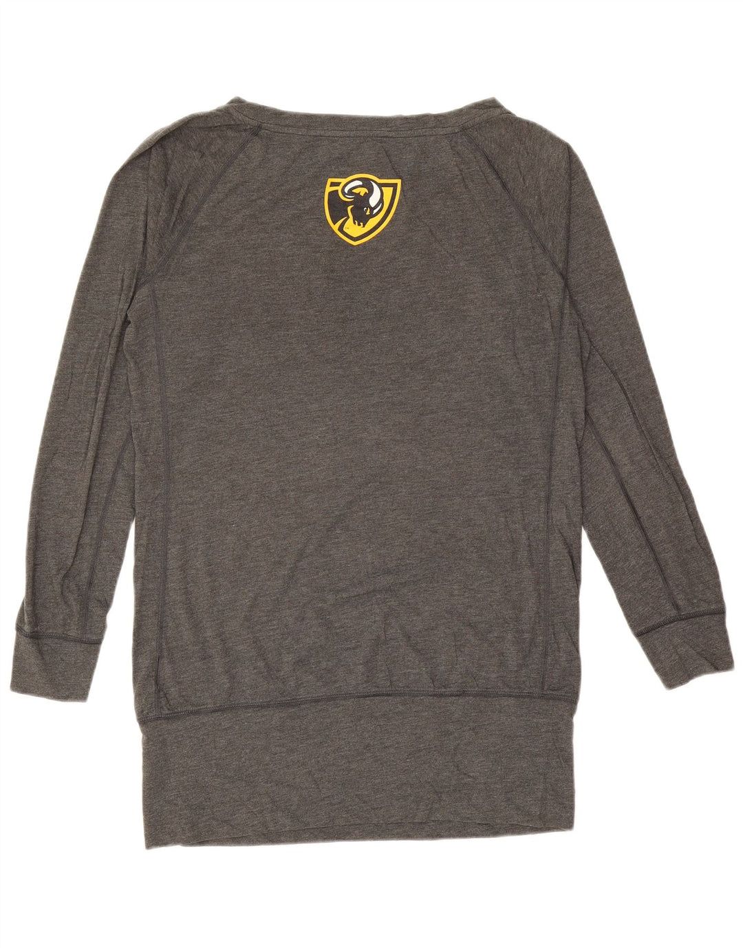 NIKE Womens VCU Rams Graphic Top Long Sleeve UK 16 Large Grey Polyester