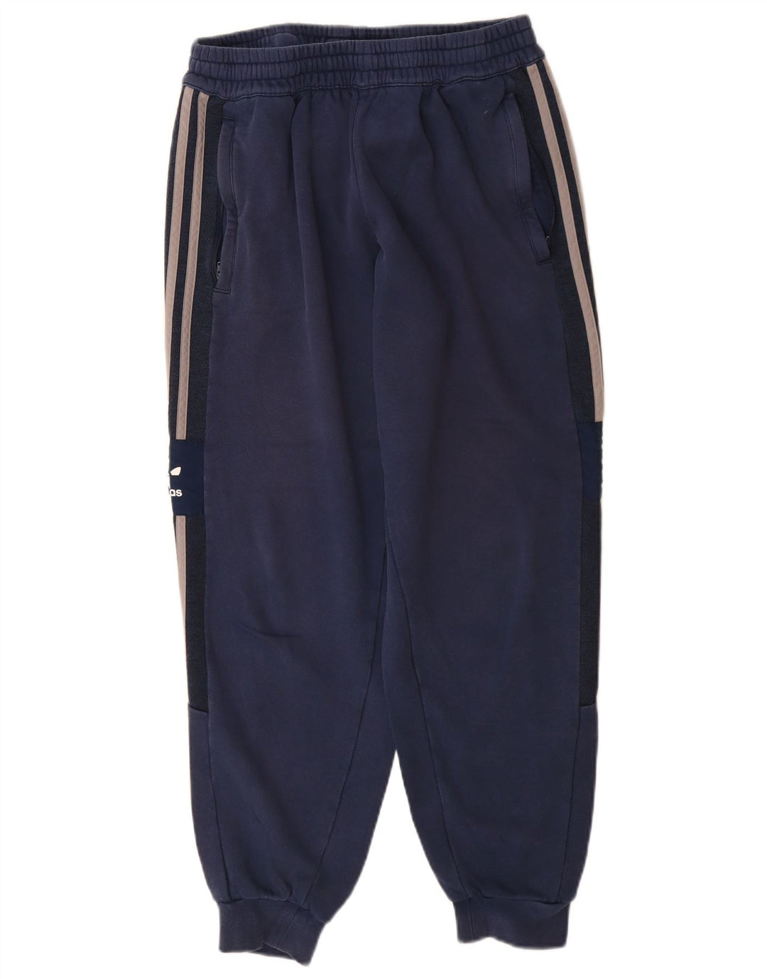 Adidas Mens Tracksuit Trousers Joggers Medium  Navy Blue Cotton