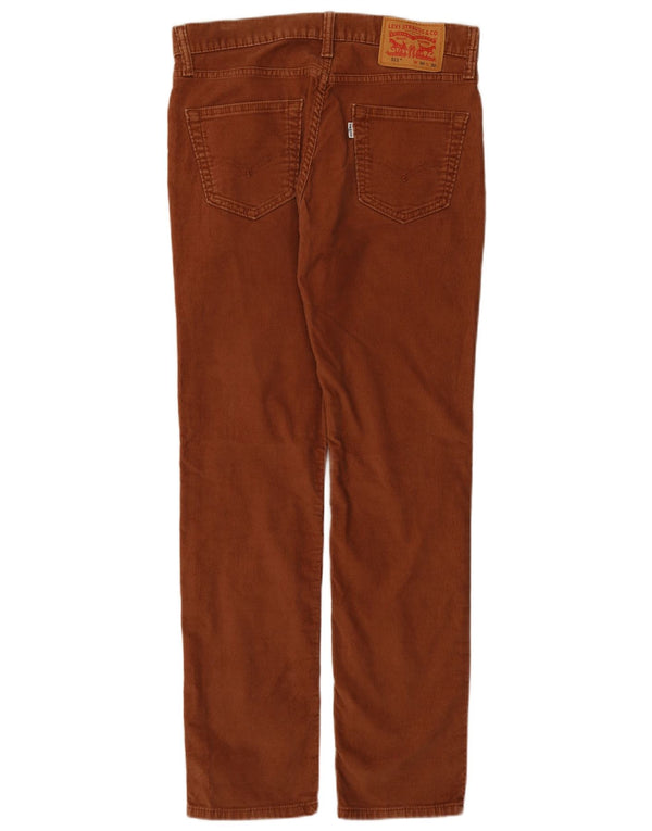 Levi's Mens 511 Slim Corduroy Trousers W30 L30 Brown Cotton