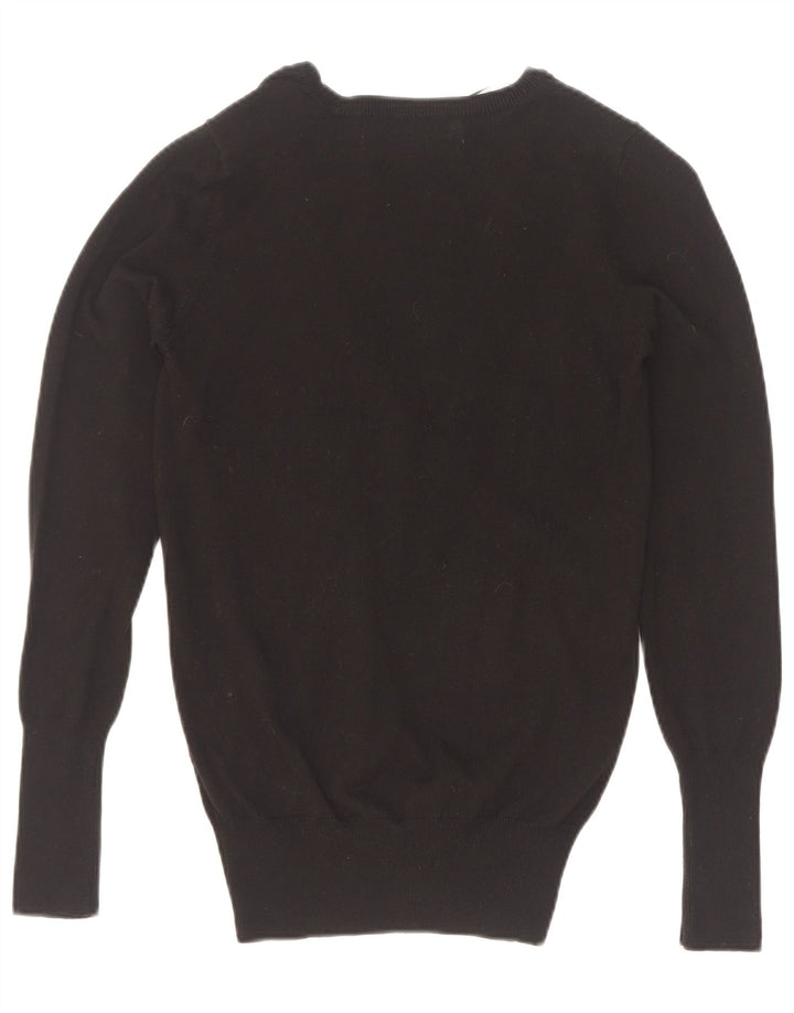Zara Womens Cardigan Sweater UK 12 Medium Black