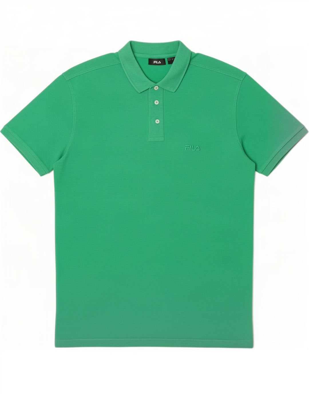 Fila Mens Polo Shirt Large Green Cotton