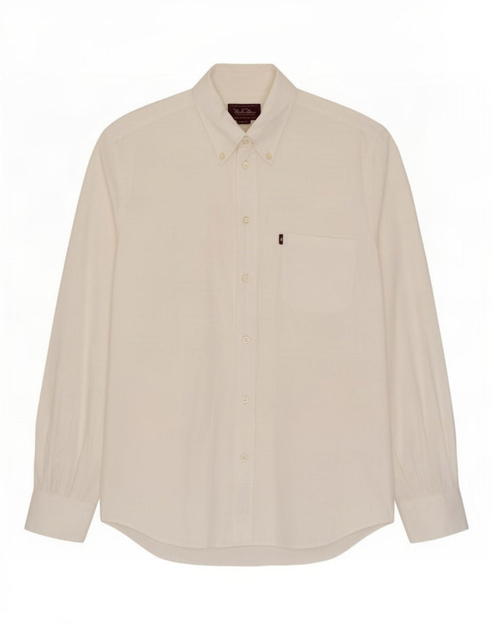 Marlboro Classics Mens Shirt Large White Cotton