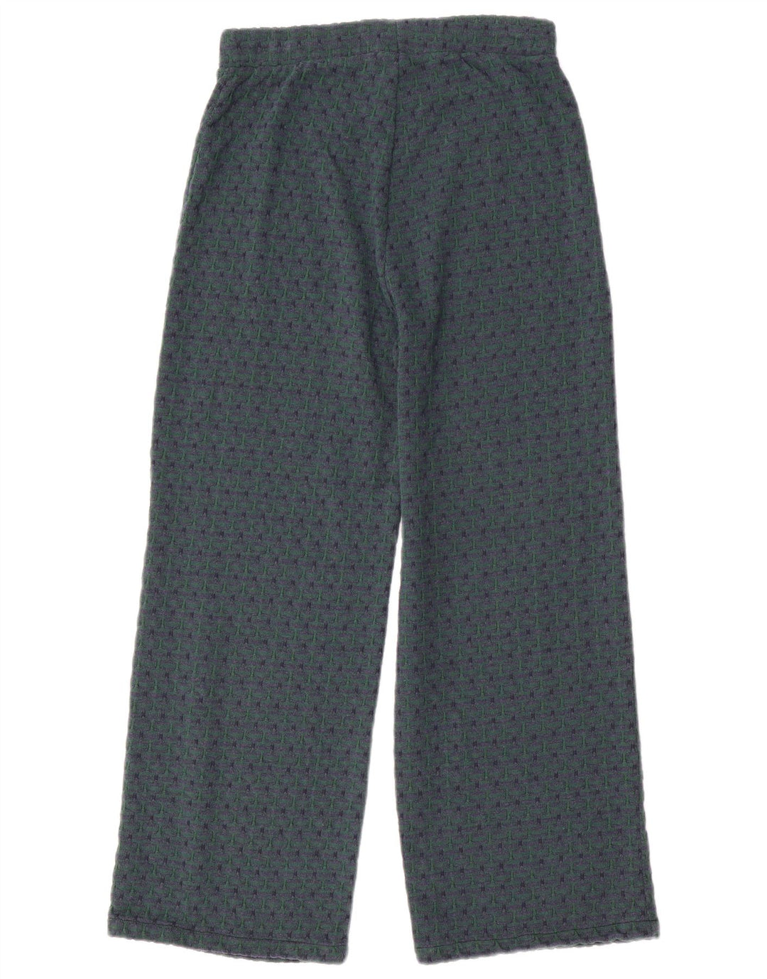ZARA Womens Straight Cropped Trousers Medium W28 L25 Green Geometric
