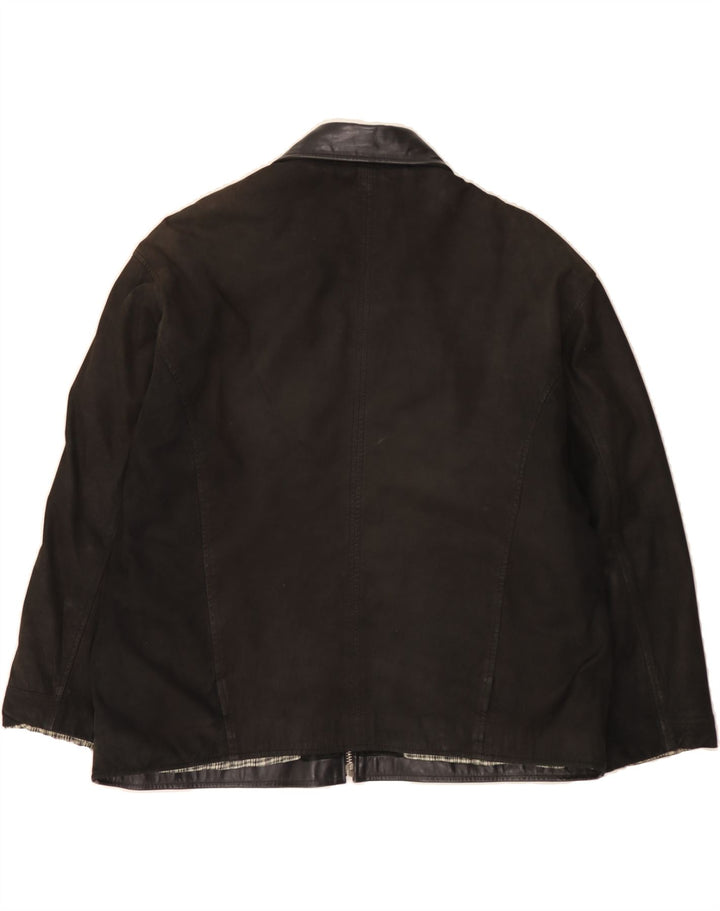 LEGEND Womens Leather Jacket IT 50 XL Black Leather Vintage Legend and Second-Hand Legend from Messina Hembry 