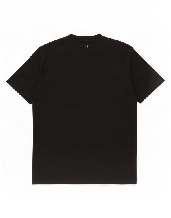 French Connection Mens T-Shirt Top Large Black Cotton