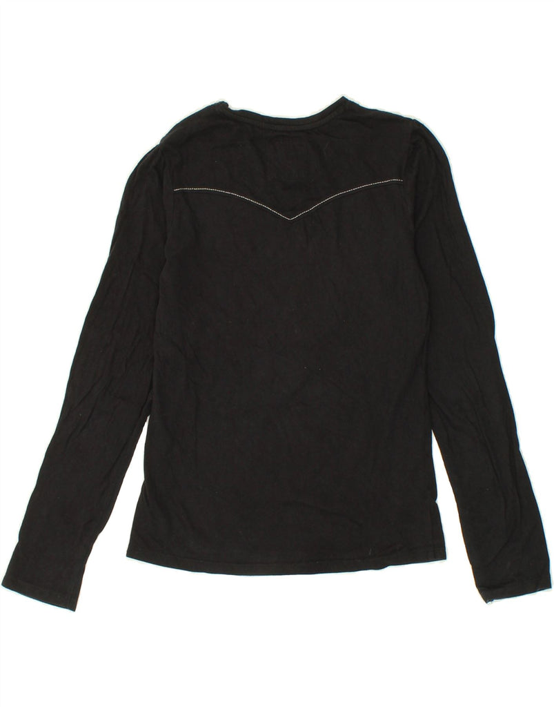 LEVI'S Girls Graphic Top Long Sleeve 11-12 Years Black Vintage Levi's and Second-Hand Levi's from Messina Hembry 