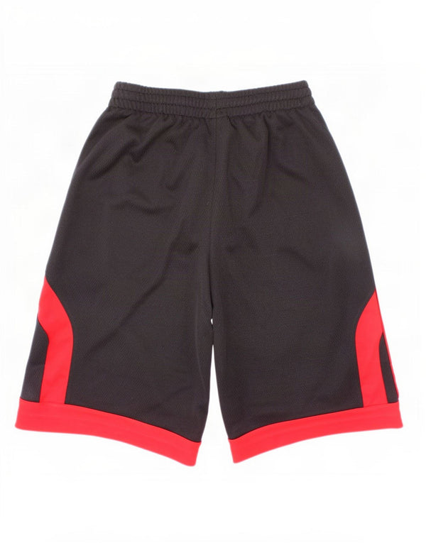 Adidas Boys Sport Shorts 11-12 Years Black Colourblock Polyester