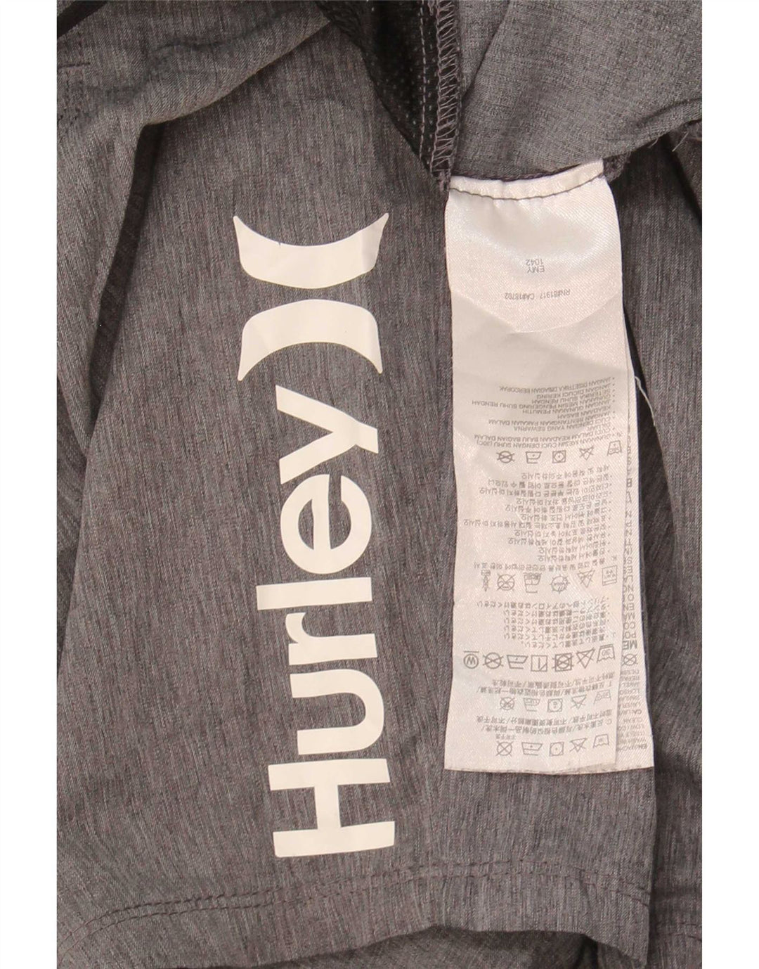 Hurley Mens Graphic Sport Shorts Small  Grey Flecked Polyester