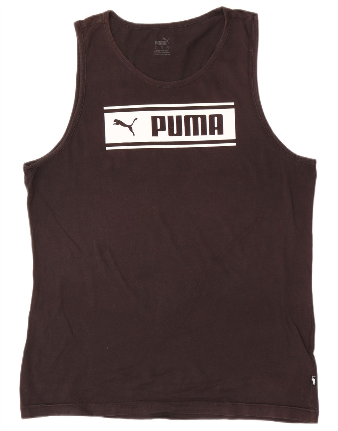 Puma Mens Sweatshirt Jumper Large Black Cotton