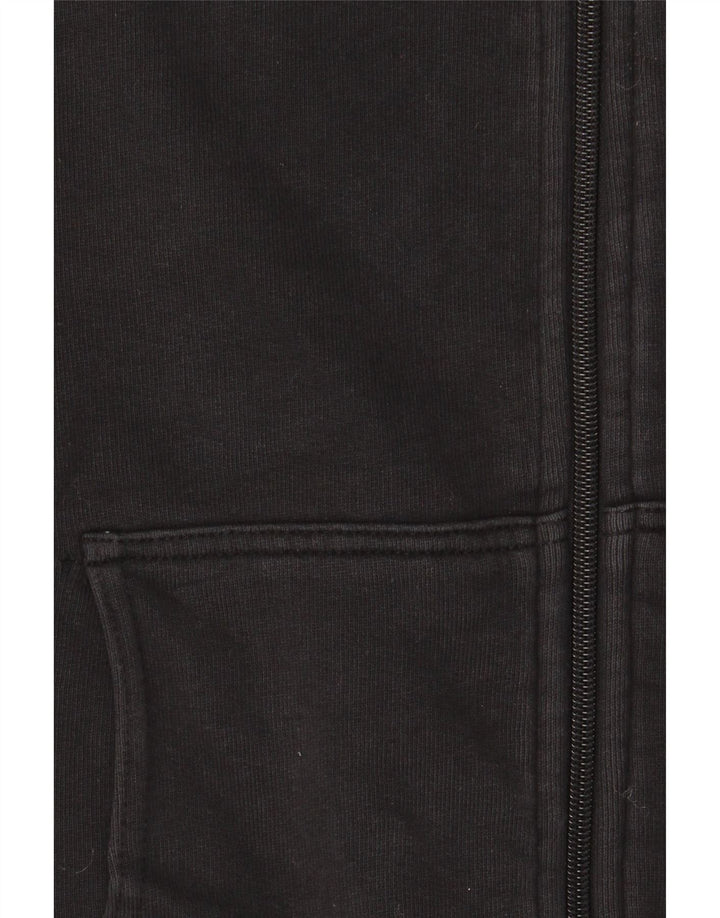 Fila Mens Graphic Zip Hoodie Sweater Large Black Cotton