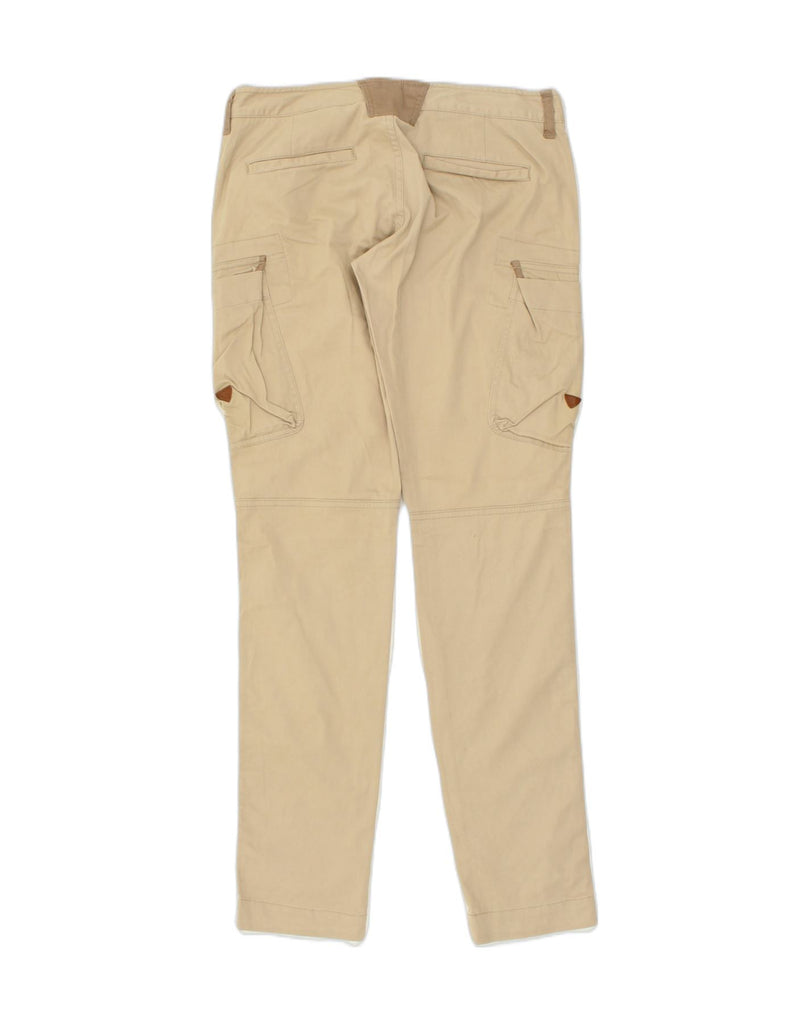 MASSIMO DUTTI Womens Tapered Cargo Trousers W28 L31 Beige Cotton | Vintage Massimo Dutti | Thrift | Second-Hand Massimo Dutti | Used Clothing | Messina Hembry 