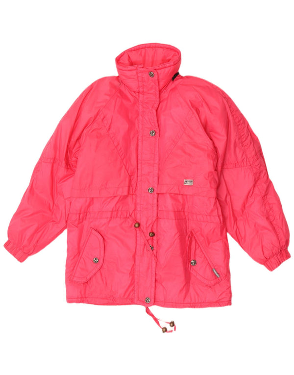 Vintage Womens Windbreaker Jacket UK 10 Small Pink Polyamide