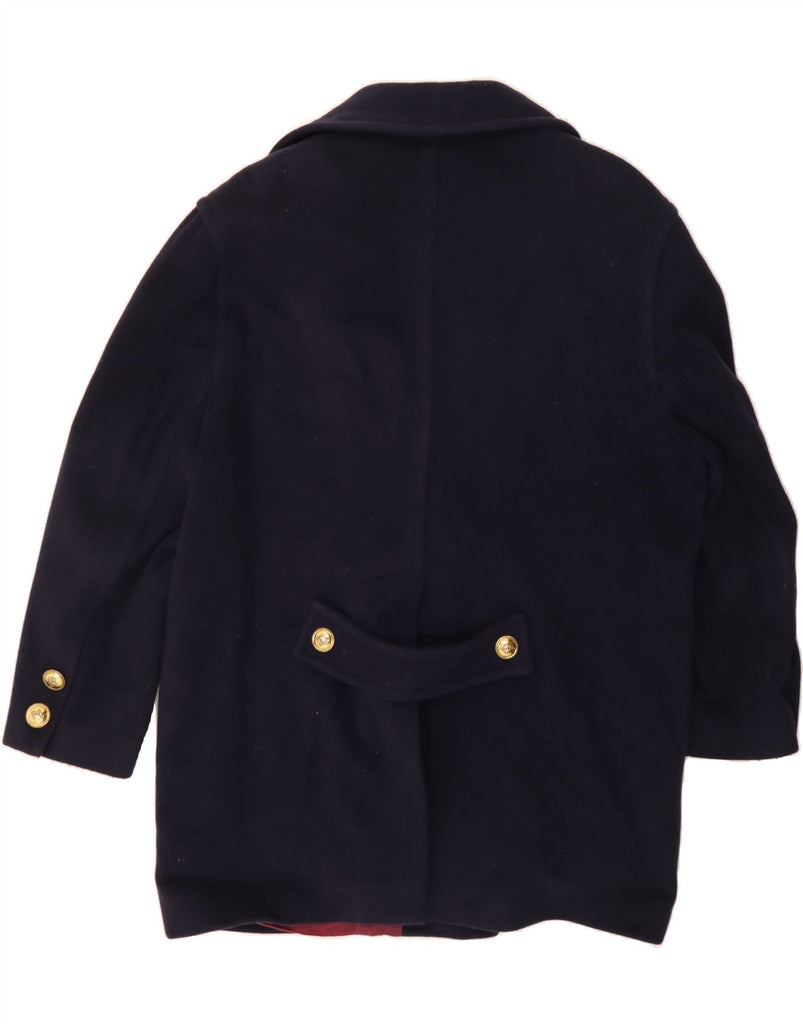 LAMPERT Womens Double Breasted Coat UK 16 Large Navy Blue Wool Vintage Lampert and Second-Hand Lampert from Messina Hembry 