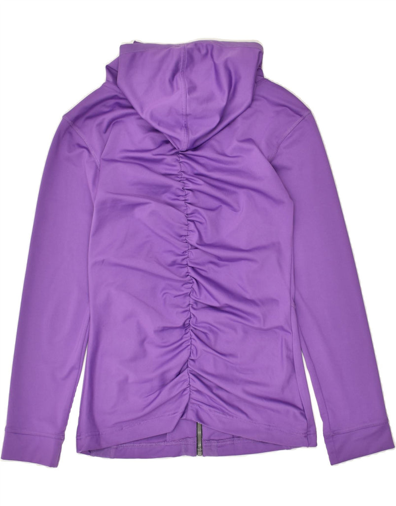 REEBOK Womens Zip Hoodie Sweater UK 12/14 Medium Purple | Vintage Reebok | Thrift | Second-Hand Reebok | Used Clothing | Messina Hembry 