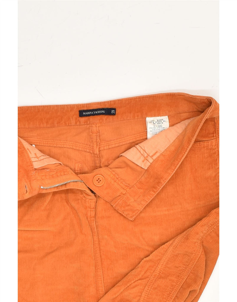 MARINA YACHTING Womens Corduroy Skirt W29 Medium  Orange Cotton | Vintage Marina Yachting | Thrift | Second-Hand Marina Yachting | Used Clothing | Messina Hembry 