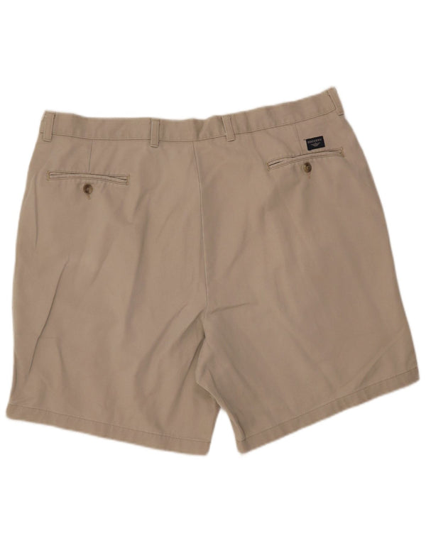 DOCKERS Mens Pegged Chino Shorts W42 2XL Beige Cotton