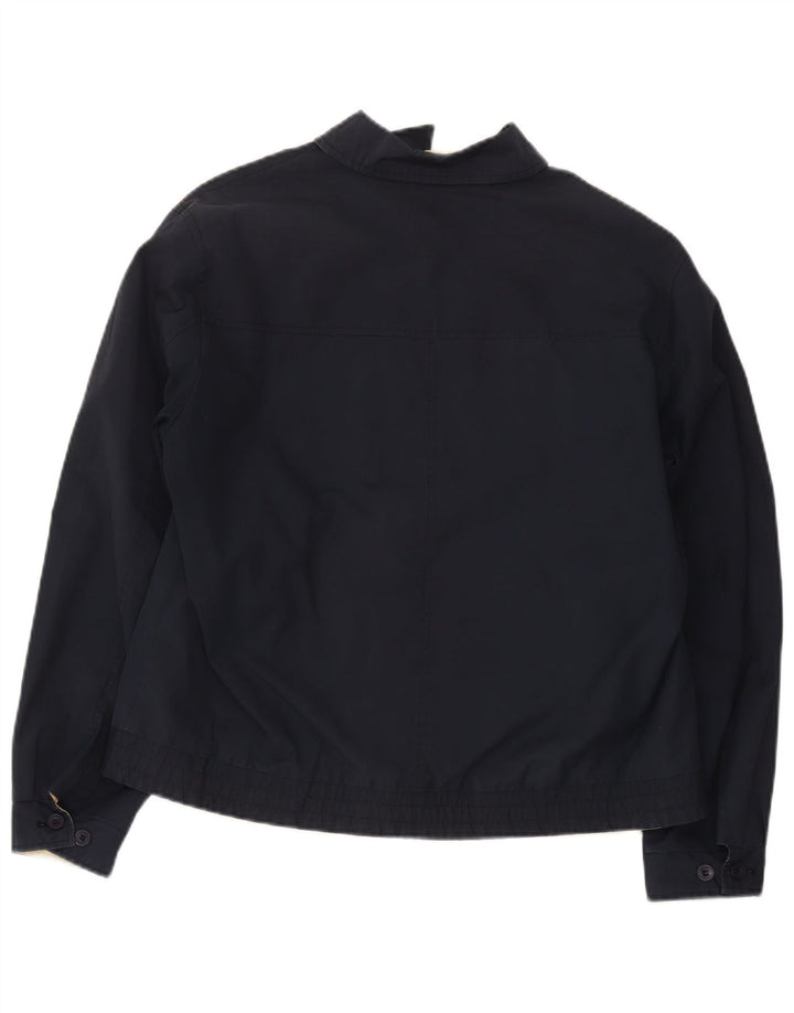 Vintage Mens Bomber Jacket UK 38 Medium Navy Blue