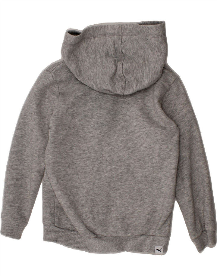PUMA Boys Zip Hoodie Sweater 3-4 Years Grey Cotton Vintage Puma and Second-Hand Puma from Messina Hembry 