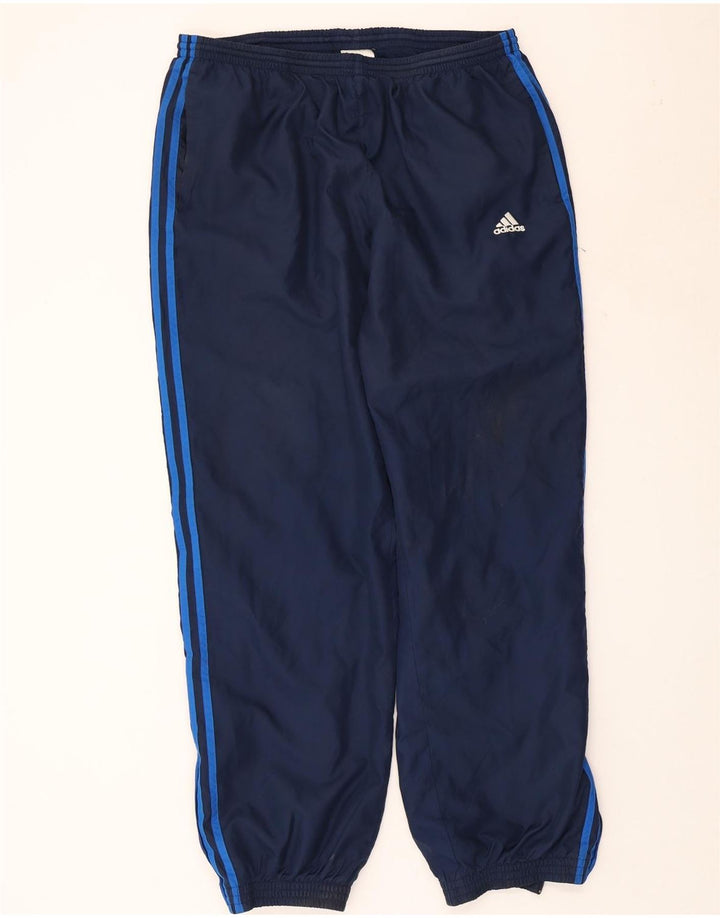 ADIDAS Mens Tracksuit Trousers Joggers XL  Navy Blue Polyester