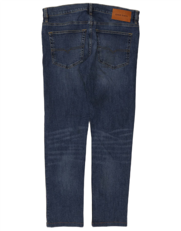 Diesel Mens Slim Jeans W33 L30 Blue Cotton