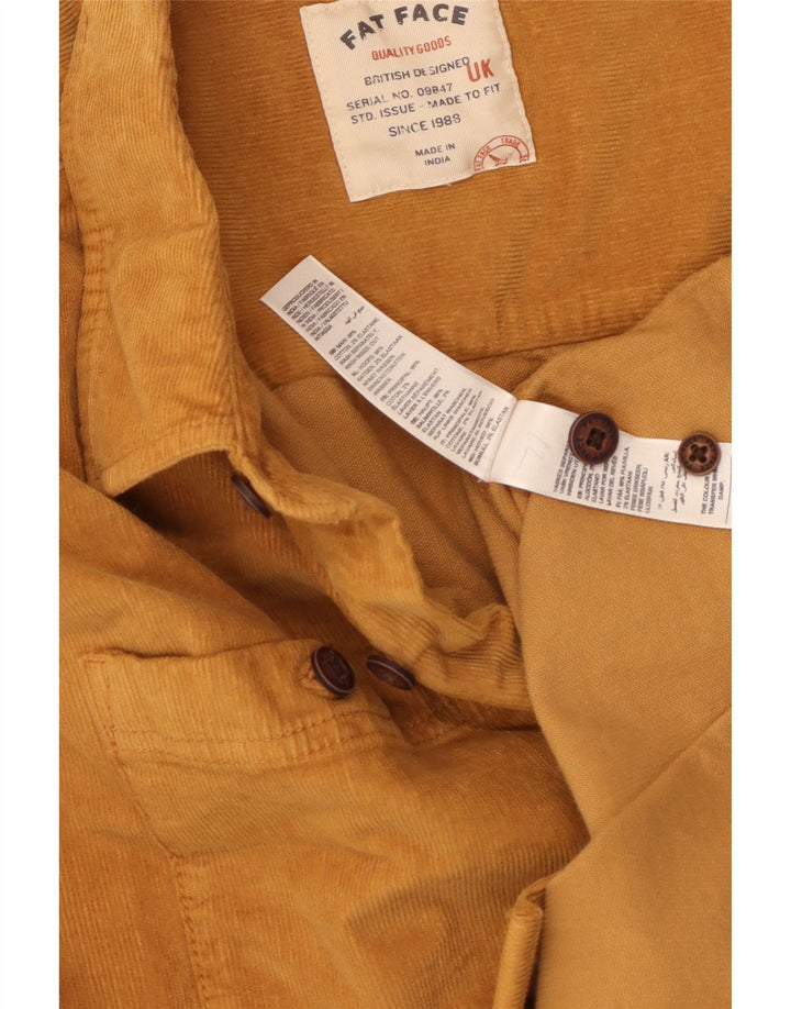FAT FACE Mens Corduroy Shirt Large Beige Cotton