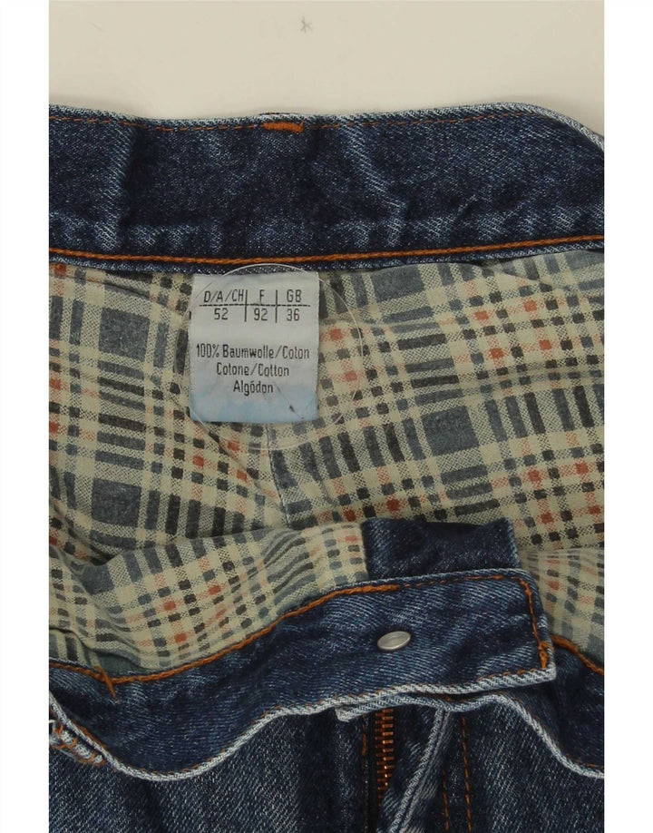 Vintage Mens Cargo Tapered Jeans W36 L31 Blue Cotton
