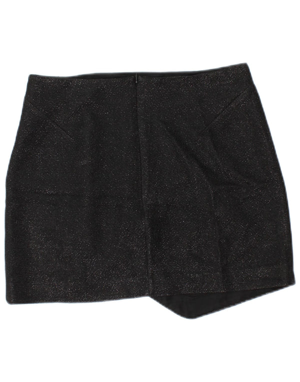 TOPSHOP Womens Mini Skirt UK 10 Small W28  Black Polyester