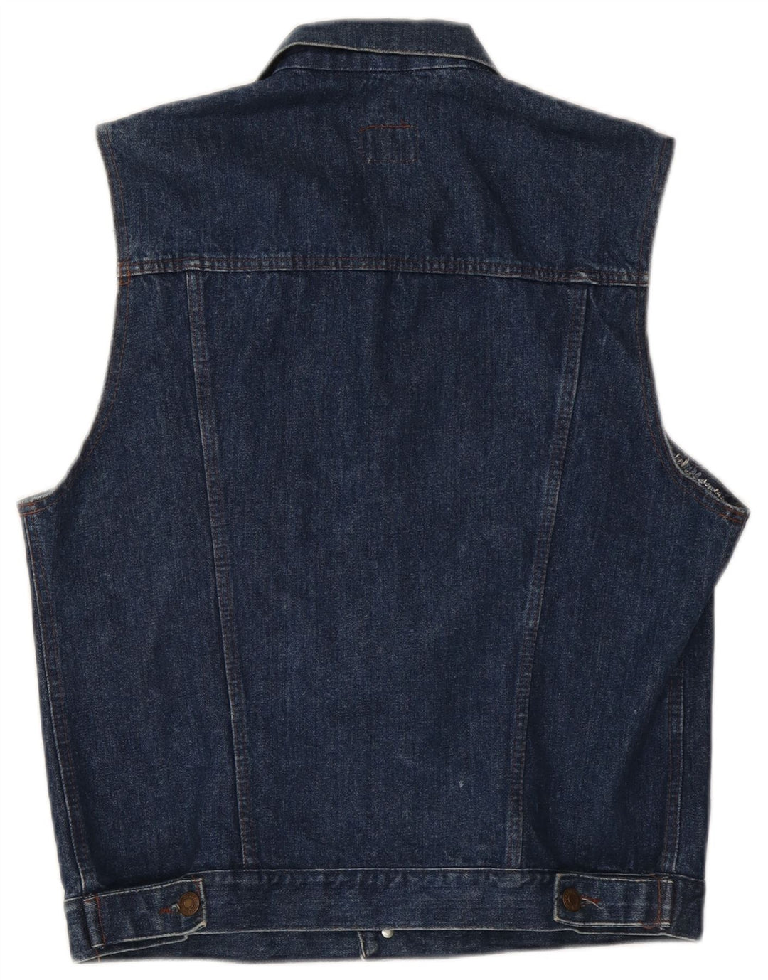 Carrera Mens Denim Gilet UK 40 Large Navy Blue