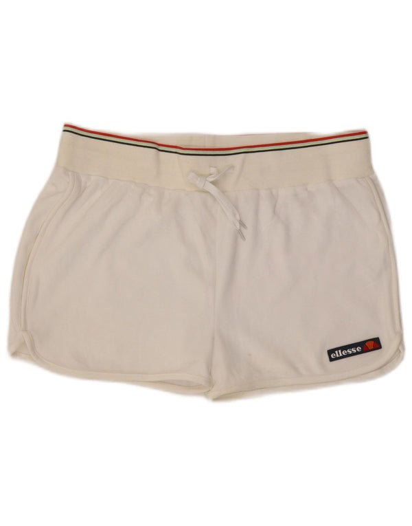 Ellesse Womens Sport Shorts UK 16 Large White Cotton