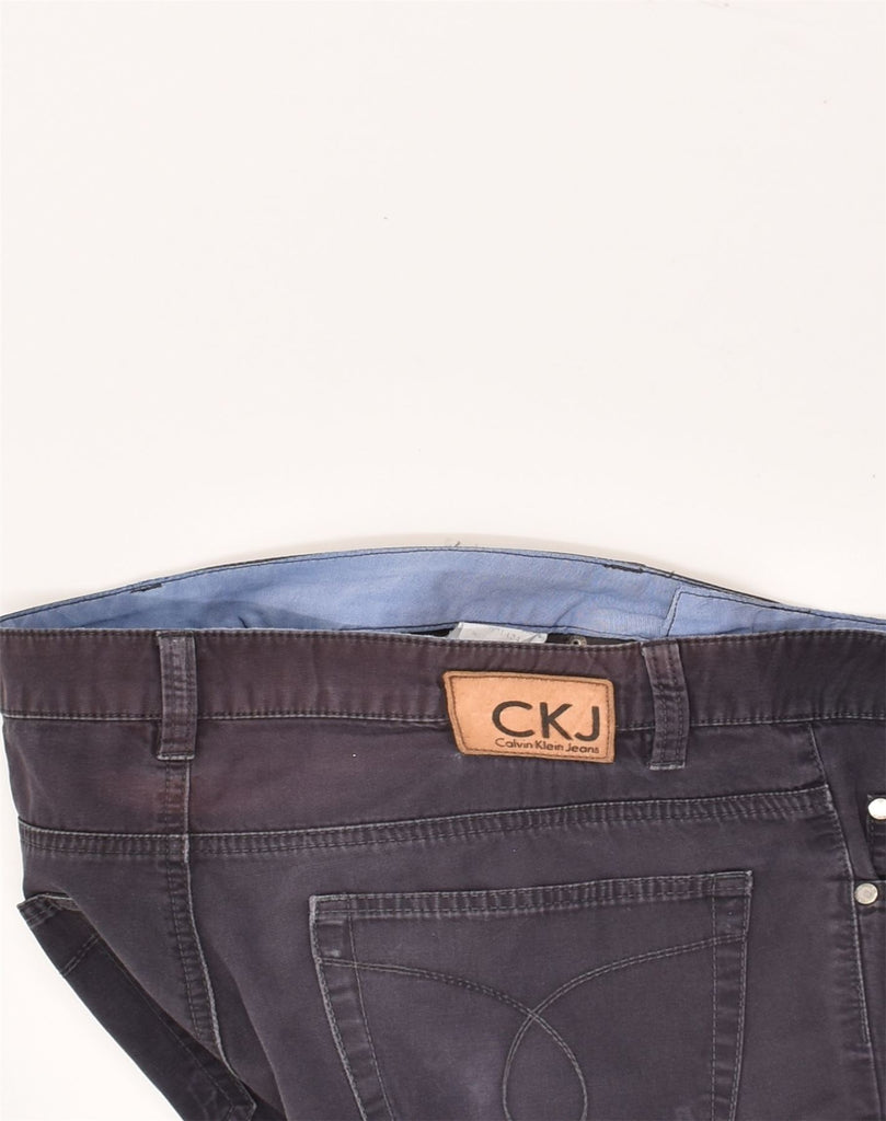 CALVIN KLEIN JEANS Mens Slim Casual Trousers W31 L31 Navy Blue Cotton | Vintage Calvin Klein Jeans | Thrift | Second-Hand Calvin Klein Jeans | Used Clothing | Messina Hembry 