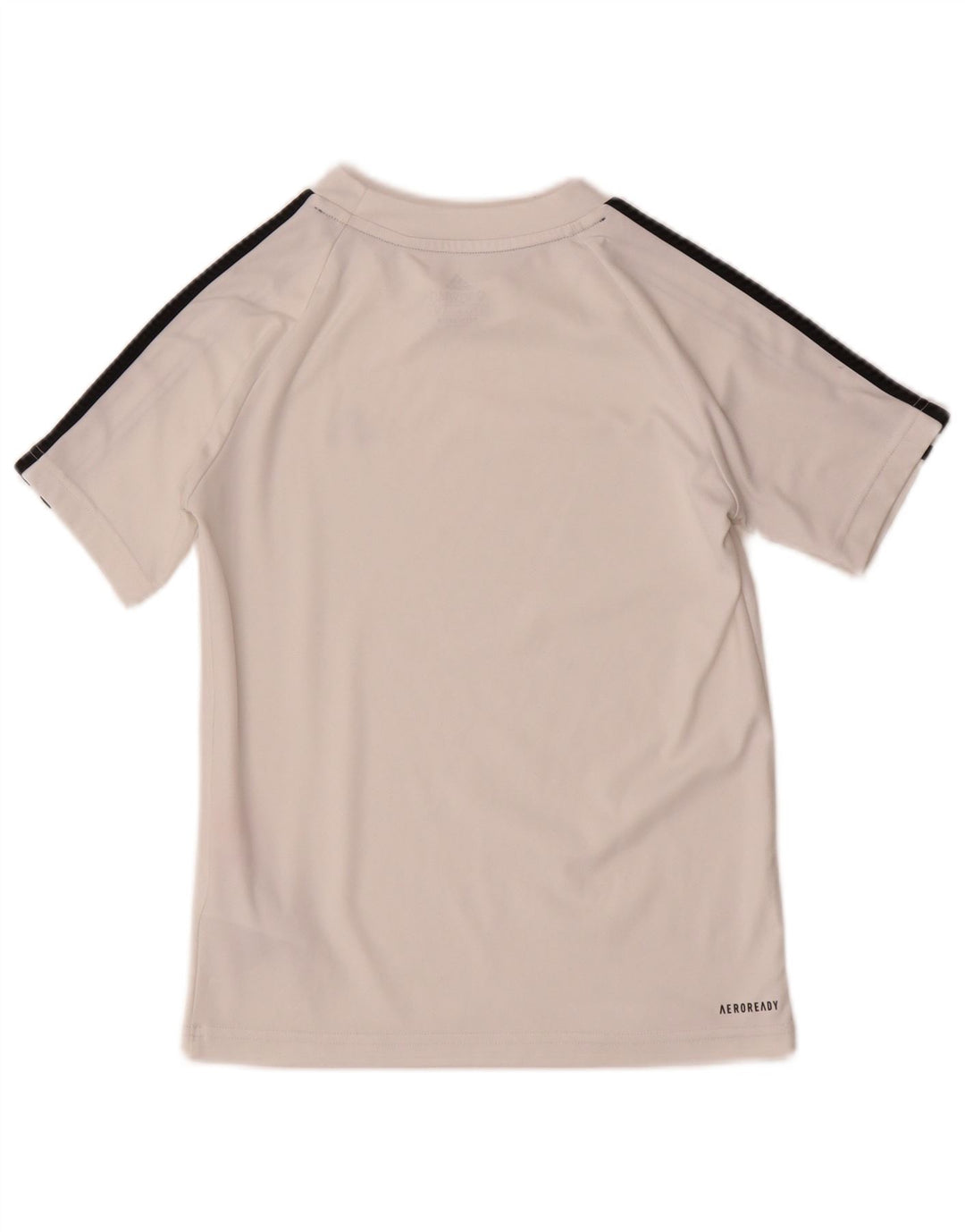 Adidas Boys Aeroready T-Shirt Top 9-10 Years White Polyester