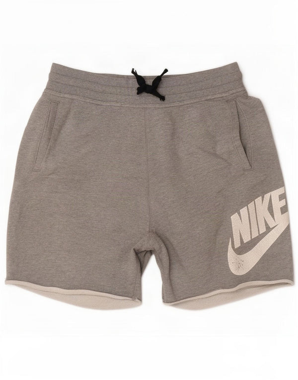 Nike Mens Graphic Sport Shorts Medium Grey Cotton