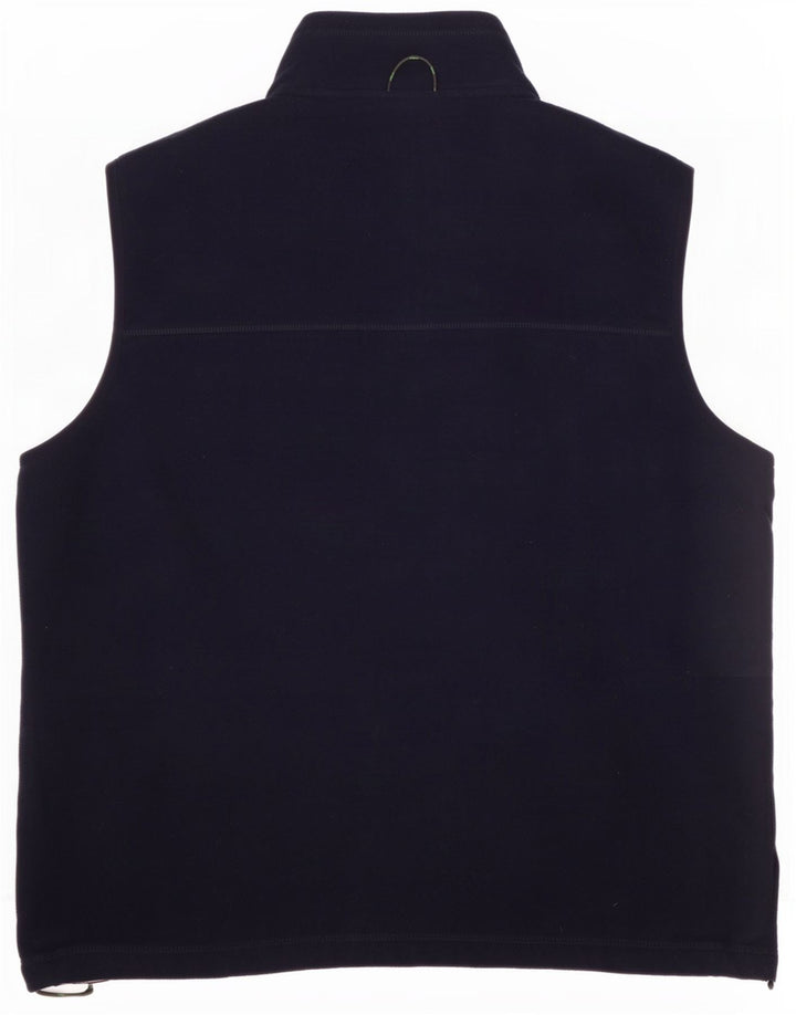 Marks & Spencer Mens Liner Fleece Gilet UK 40 Large Navy Blue Polyester