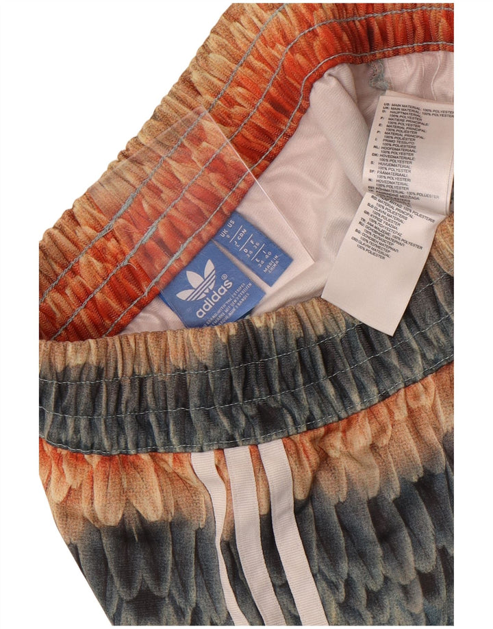 Adidas Womens Abstract Pattern Sport Shorts UK 8 Small Multicoloured