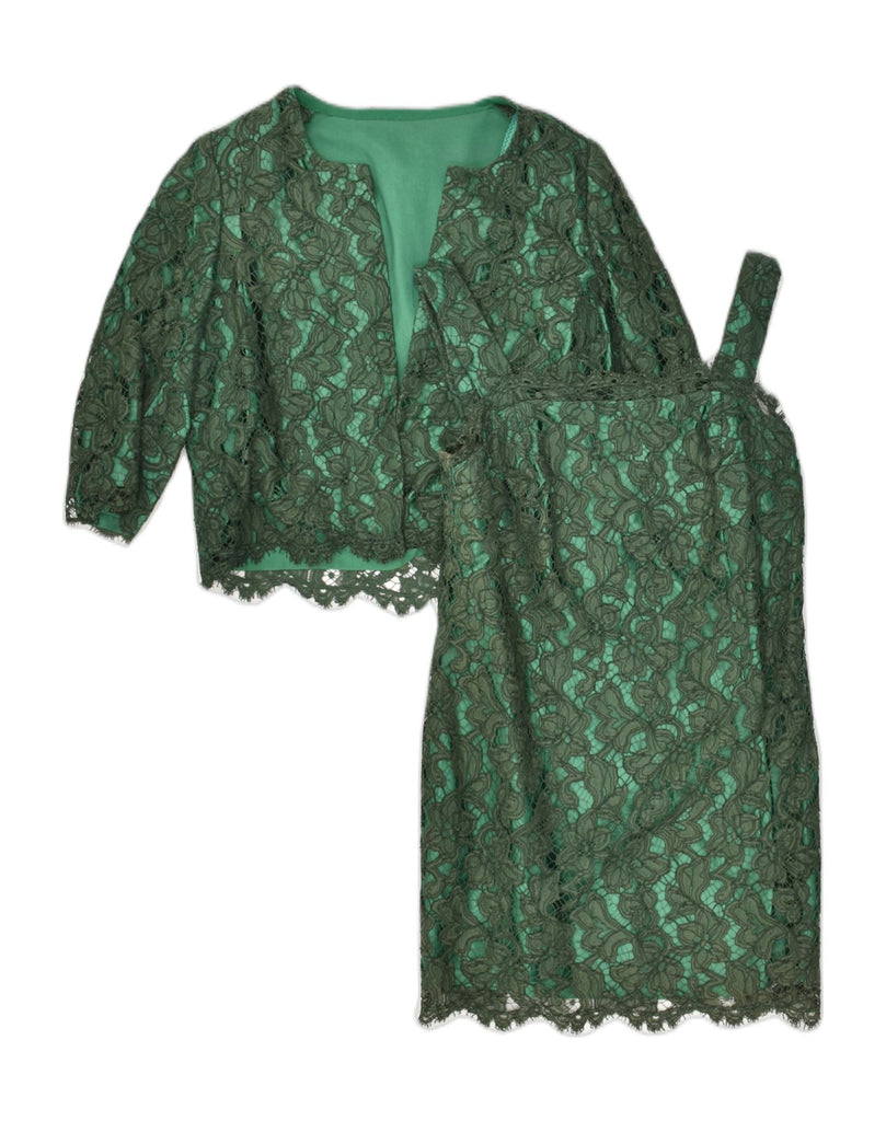 VINTAGE Womens 2 Piece Set UK 10 Small Green | Vintage Vintage | Thrift | Second-Hand Vintage | Used Clothing | Messina Hembry 