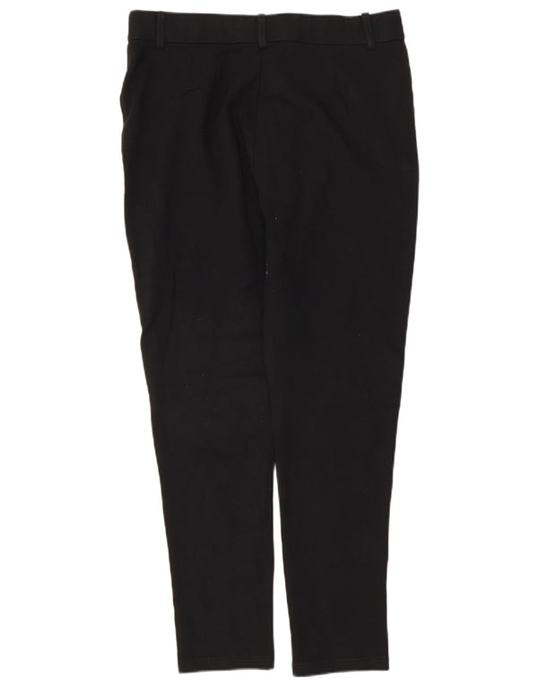 Zara Womens Skinny Casual Trousers XL W32 L27 Black Viscose