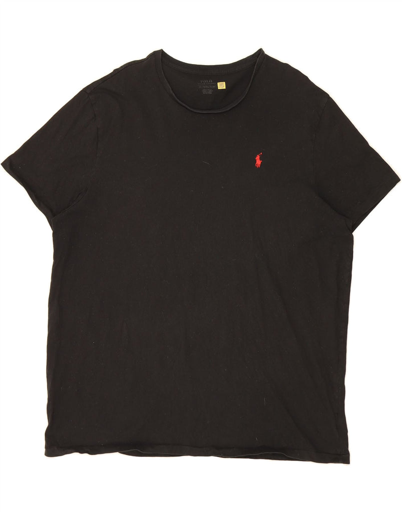 POLO RALPH LAUREN Mens T-Shirt Top XL Black Cotton Vintage Polo Ralph Lauren and Second-Hand Polo Ralph Lauren from Messina Hembry 