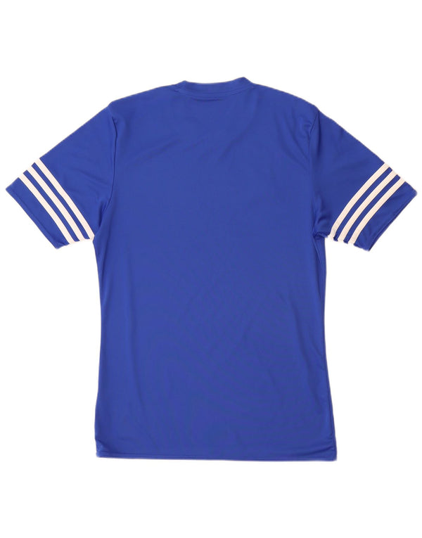 Adidas Mens Climalite T-Shirt Top Small Blue Polyester