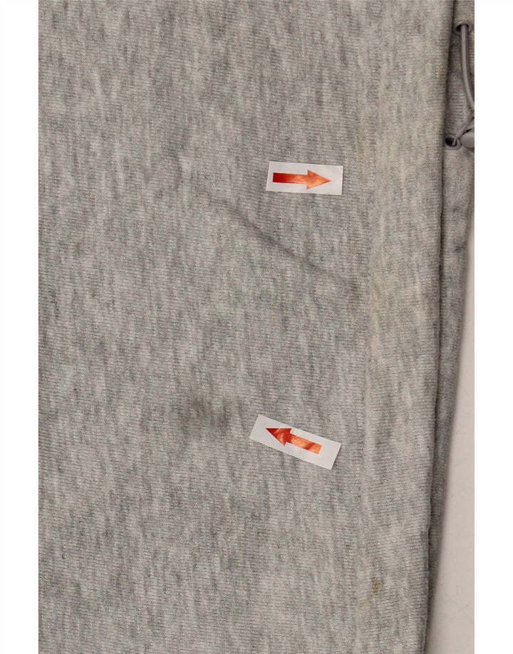Adidas Womens Oversized Graphic Zip Neck Sweatshirt Jumper UK 8 Small Grey