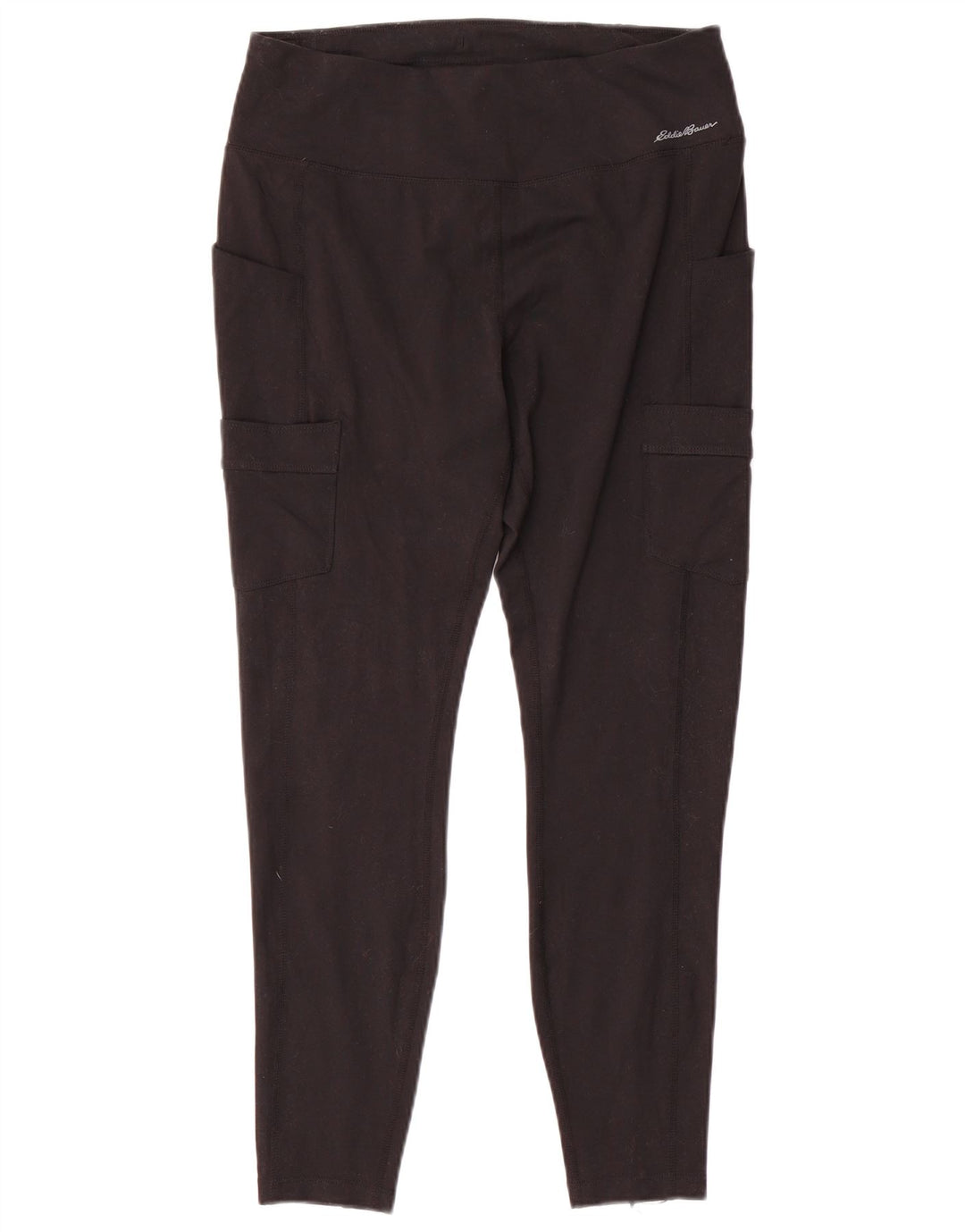 Eddie Bauer Womens Cargo Leggings UK 14 Large Black