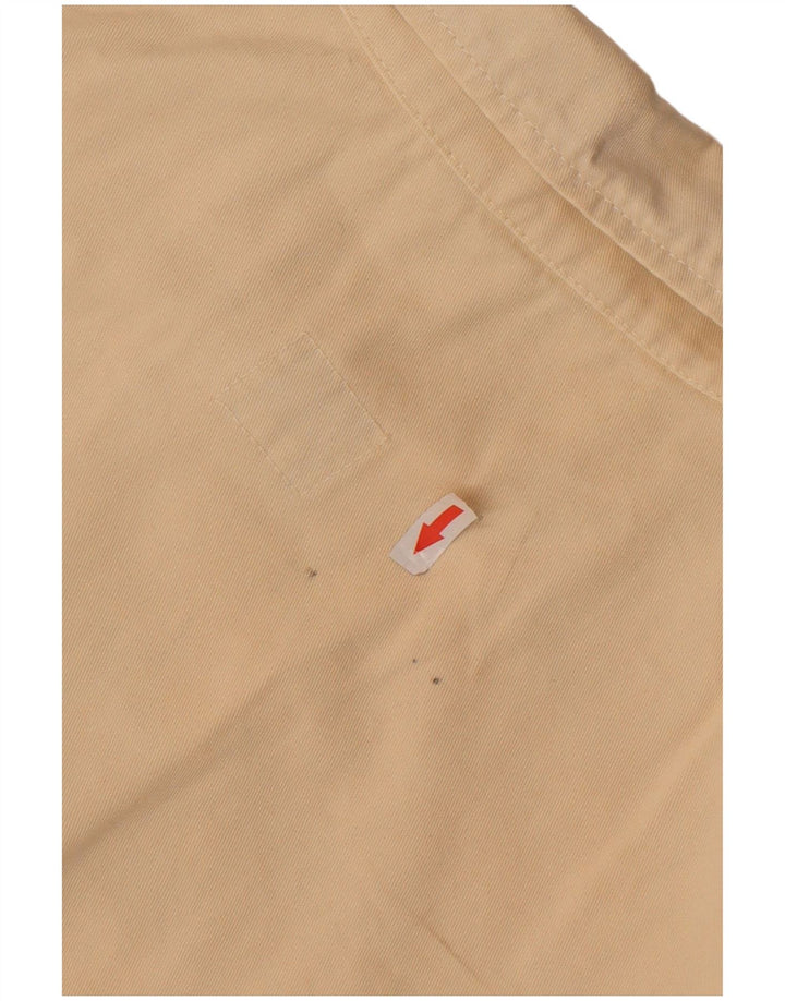 VINTAGE Mens Military Utility Jacket UK 36 Small Beige Cotton