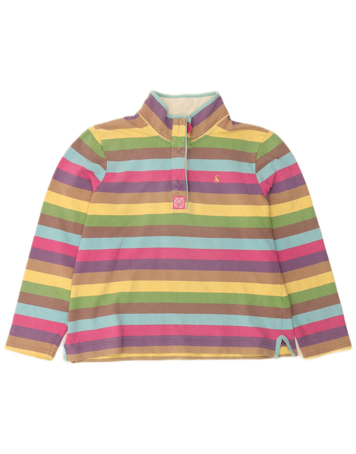JOULES Womens Sweatshirt Jumper UK 16 Large Multicoloured Striped