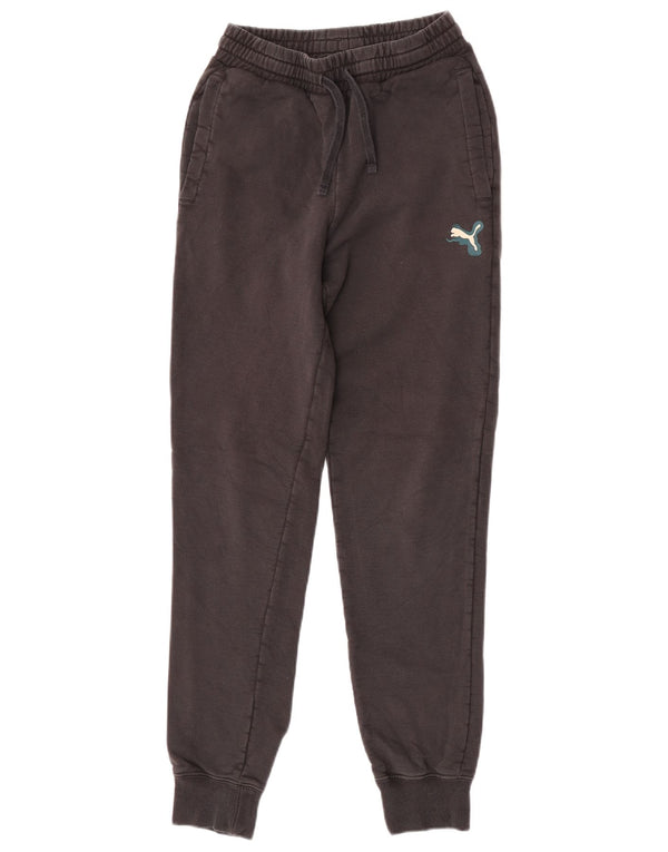 Puma Mens Graphic Tracksuit Trousers Joggers XS Black Cotton