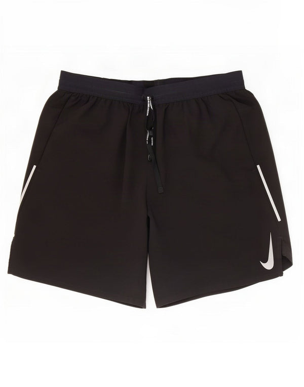 Nike Mens Dri Fit Sport Shorts Large Black Colourblock Polyester