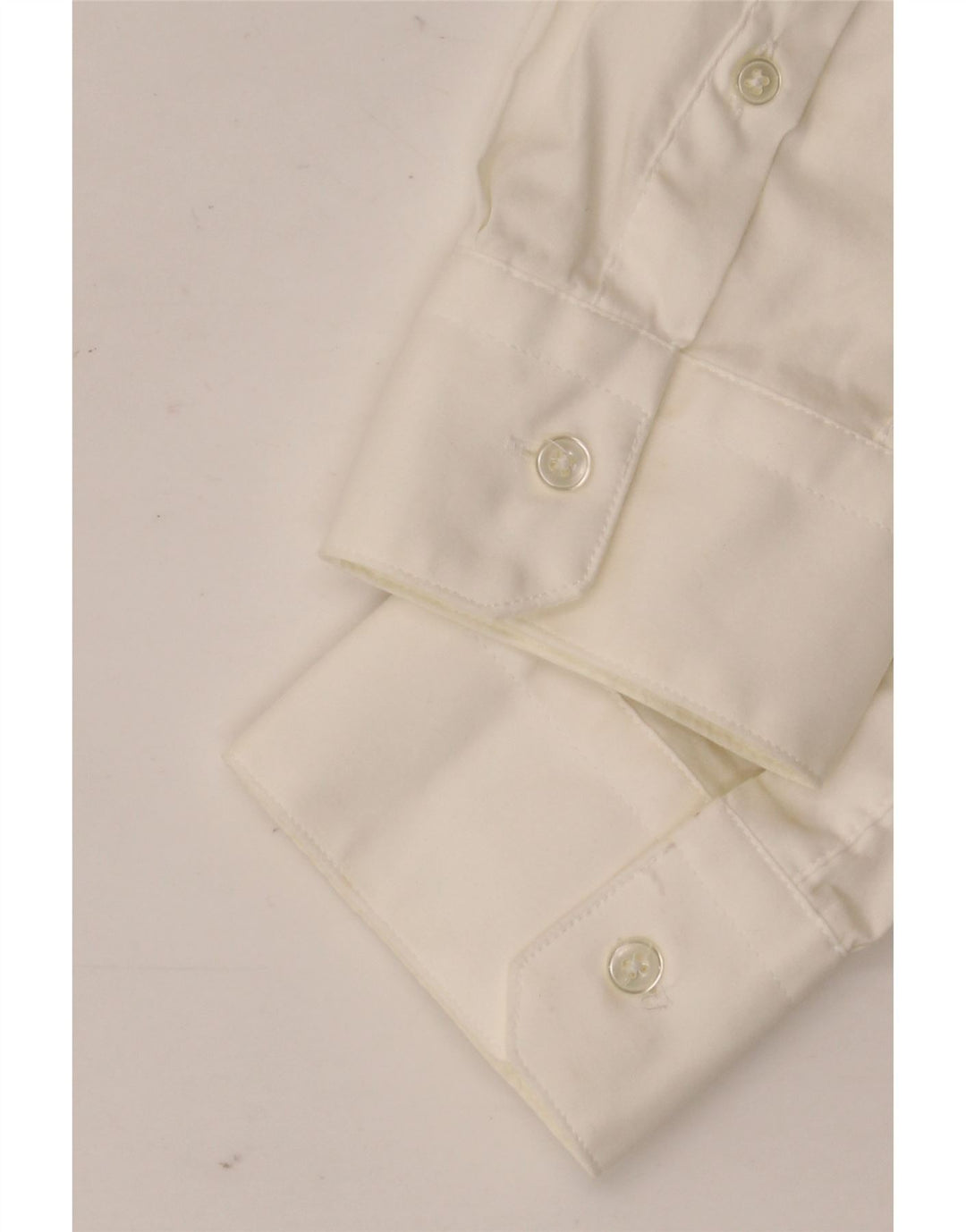 ZARA Mens Super Slim Fit Shirt Medium White Cotton