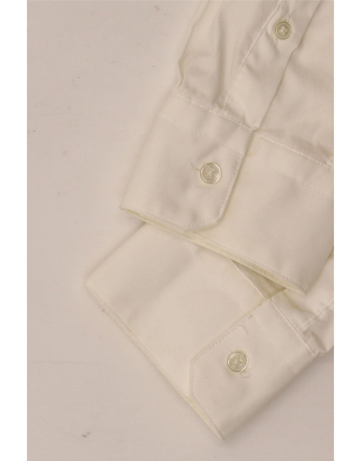 ZARA Mens Super Slim Fit Shirt Medium White Cotton