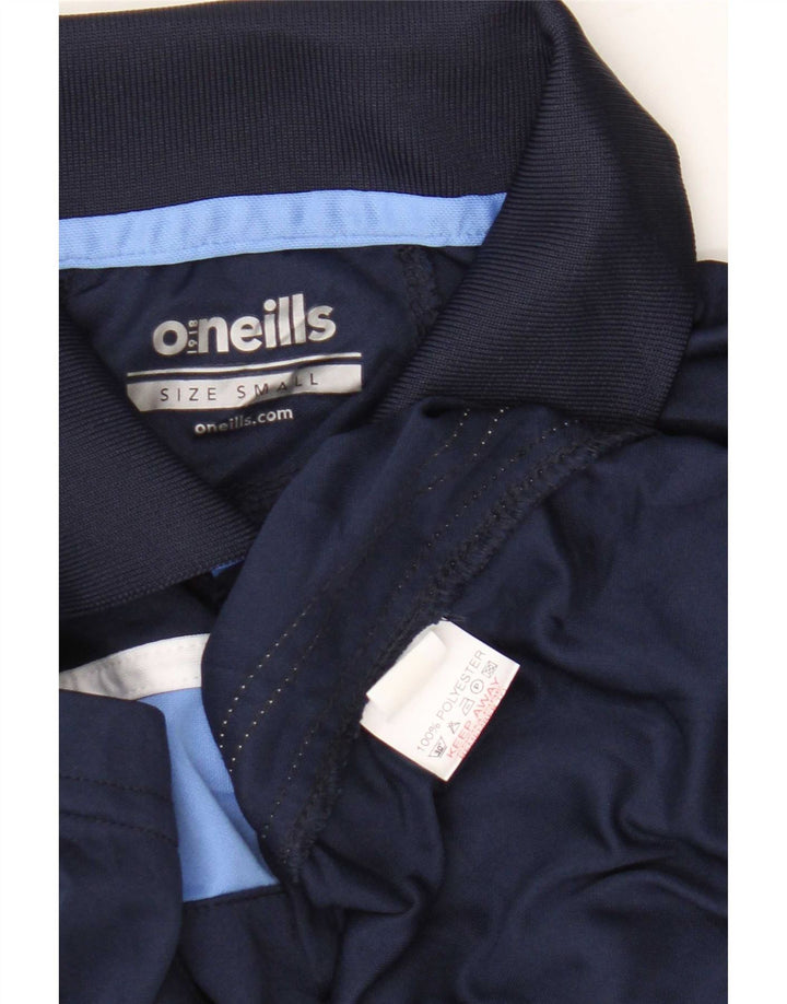 O'Neills Mens Polo Shirt Small Navy Blue Colourblock Polyester